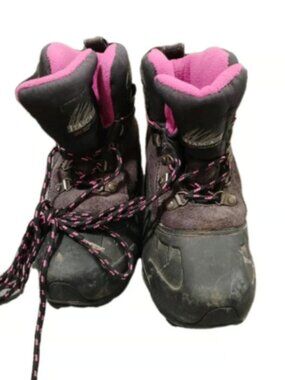 Itasca Thinsulate Granite Peak Brown Pink Winter Snow Boots Women's 7